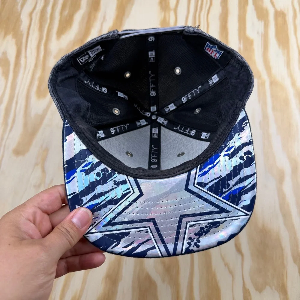 New Era Dallas Cowboys 9FIFTY Youth Snapback Hat Navy Gray NFL Football Cap